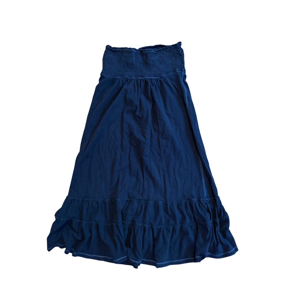 Womens Abercrombie & Fitch Vintage Y2K Blue Tube Strapless Babydoll Sun Dress M